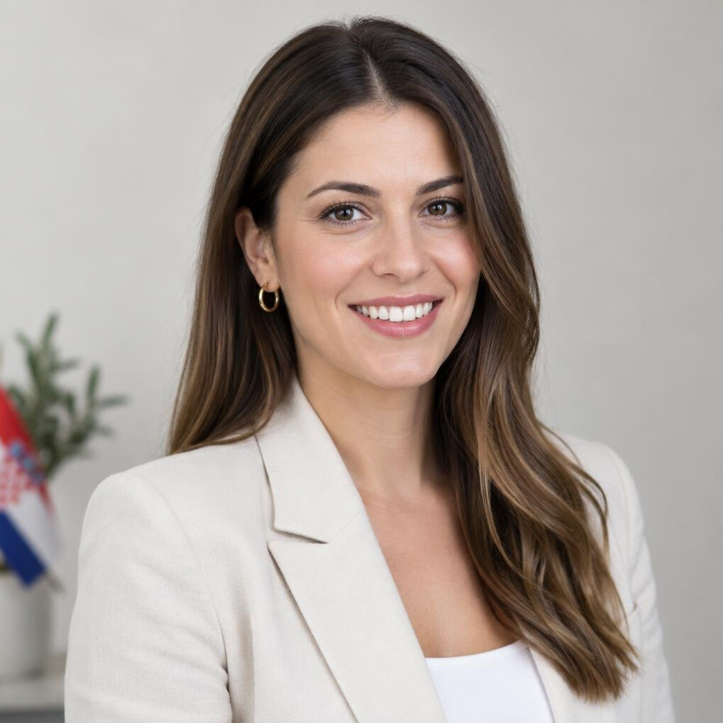 Portrait of a smiling young woman professional