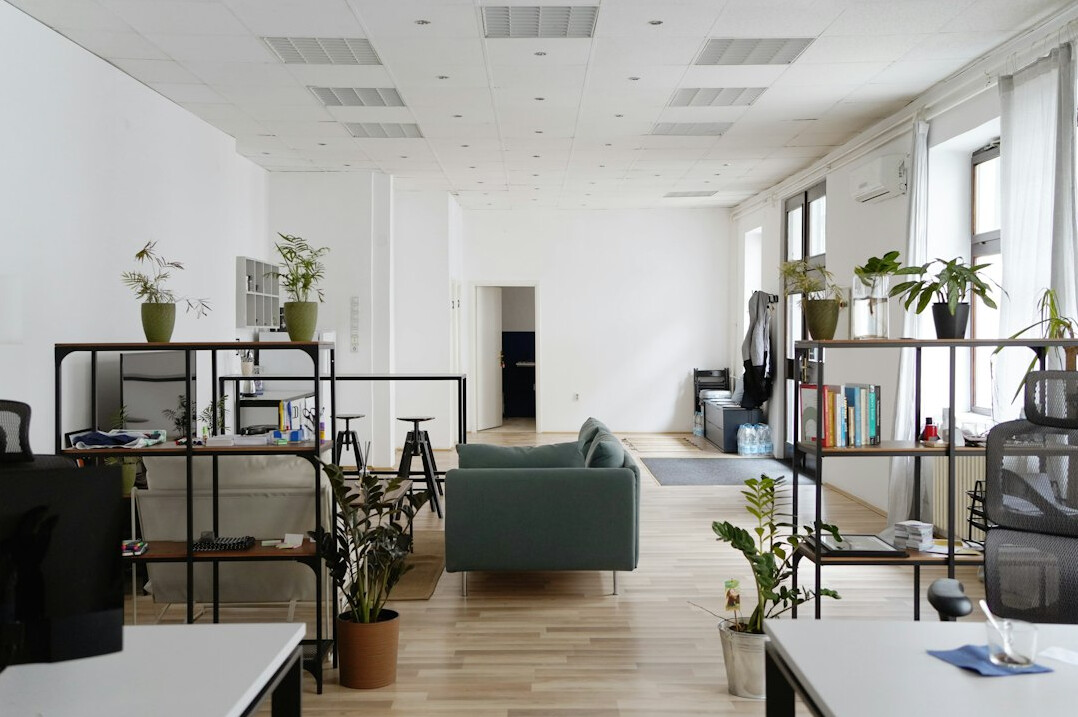 modern office with insurance software