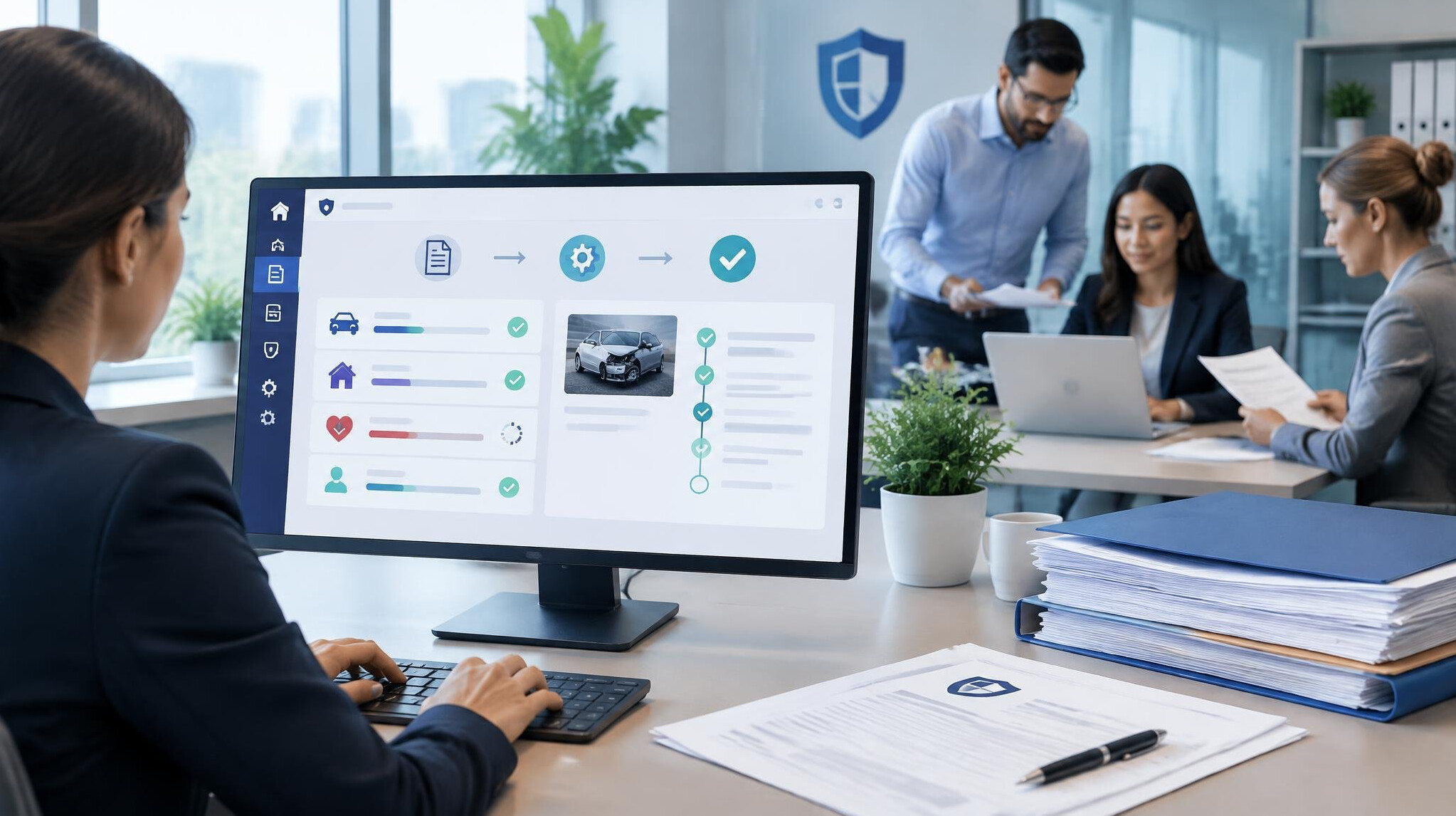 insurance software interface